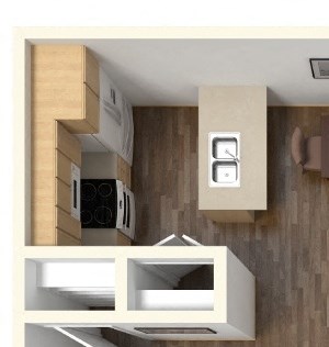 1x1 Floor Plans available at The Vue at Rocklin Ridge